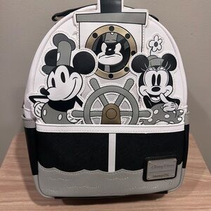 Disney Parks Loungefly Steamboat Willie mini backpack
